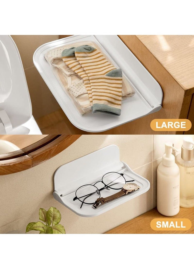 Floating Shelves Self Adhesive Shelf for Wall Small Easily Expand Space Bedroom Playroom Bathroom Living Room Kitchen Office 2Pcs