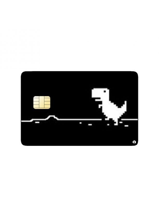 RKN PRINTED BANK CARD STICKER Google Chrome Dinosaur Game - Image 1