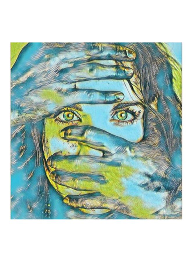 RYN فن الجدار MDF صمت أسود/أخضر/أزرق - Image 2