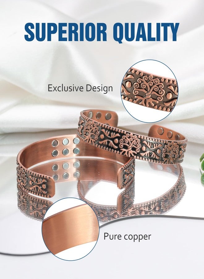Jecanori Copper Bracelet for Men, 18X Strength Men's Copper Magnetic Bracelet,99.99% Pure Solid Copper Bracelet - Image 4