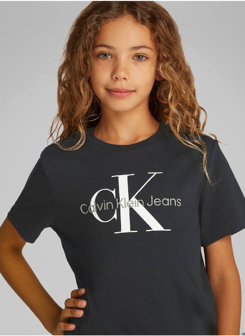 Kids' Logo T-Shirt - Cotton, Black - pzsku/ZF3D4F8ADCE18B590FF5AZ/45/_/1738050819/4b9022b3-b456-462c-b1d2-a7b0d8f0c229