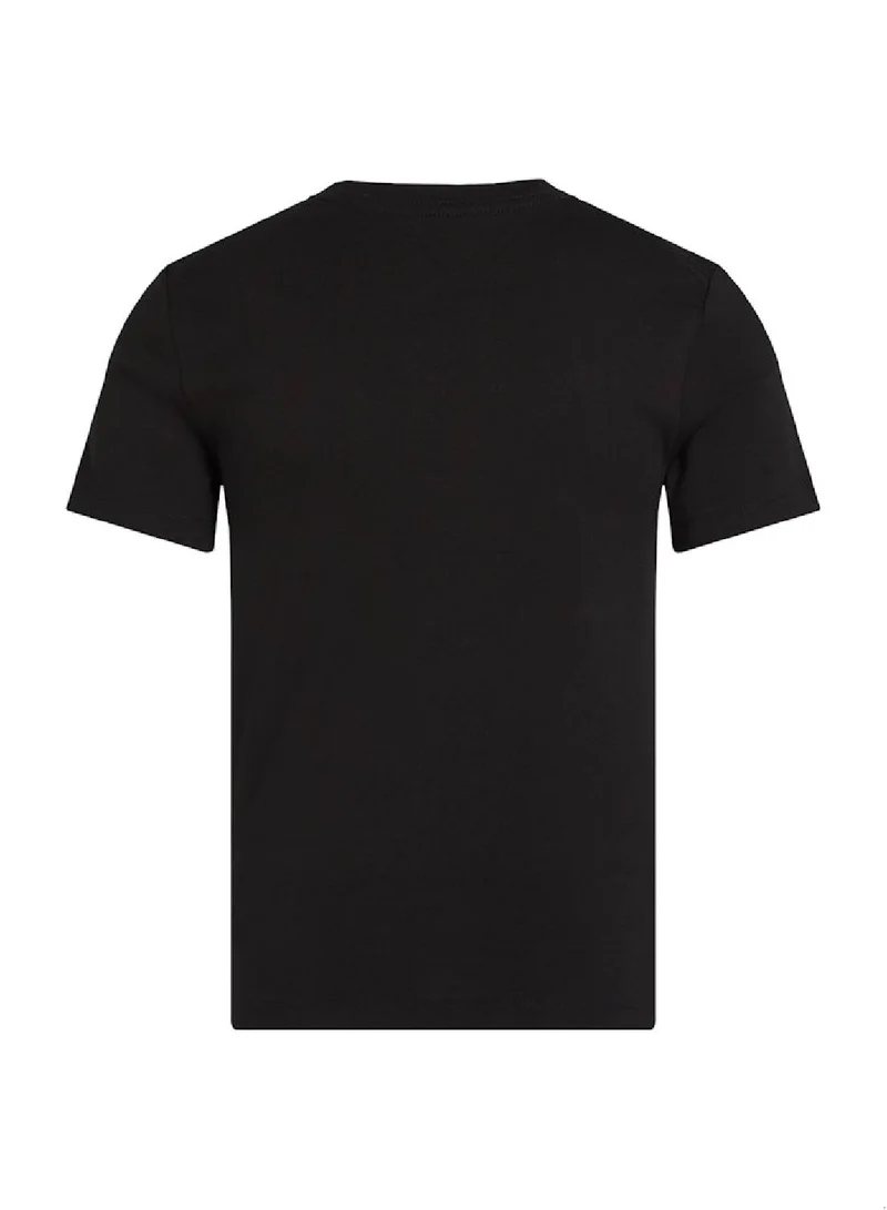 Calvin Klein Jeans Kids' Logo T-Shirt - Cotton, Black