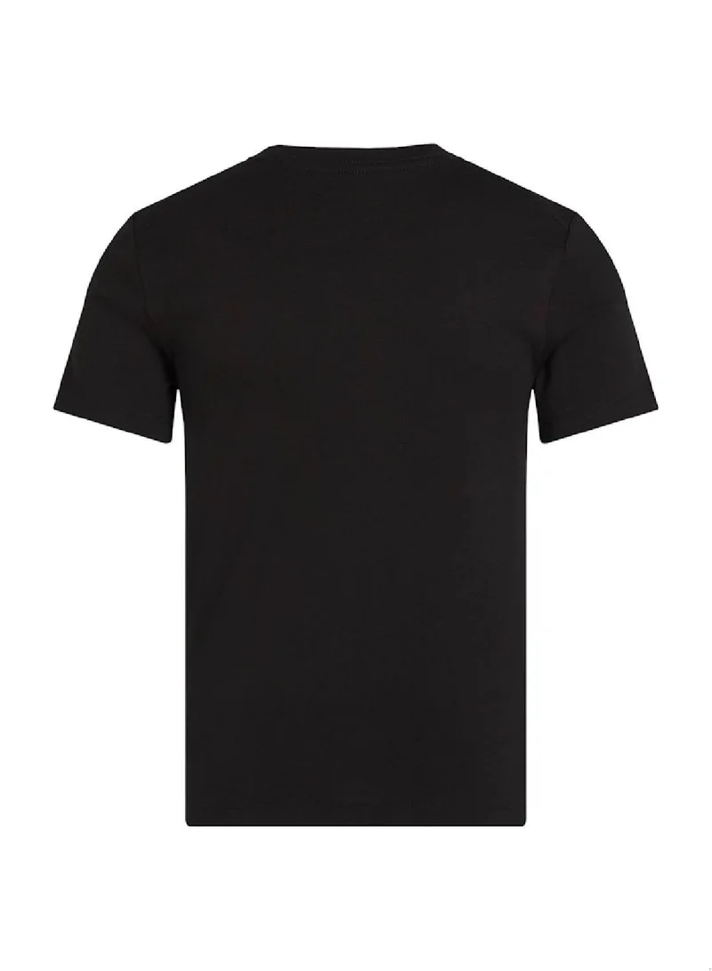 Calvin Klein Jeans Ck Black Kids' Logo T-Shirt - Cotton, Black  | Best Price UAE