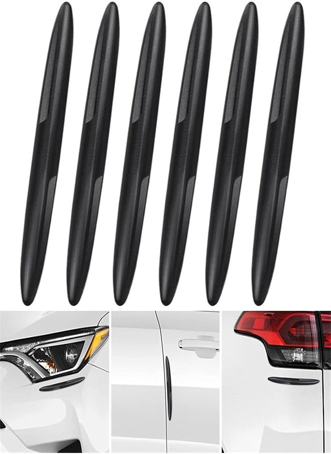 Generic - Car Door Protector Strips, 6 Pcs Car Door Edge Protection Strips Front and Rear Car Door Bumper Guard Protector for Car, Truck, SUV for Car Door Edge Protection, Black - Image 1