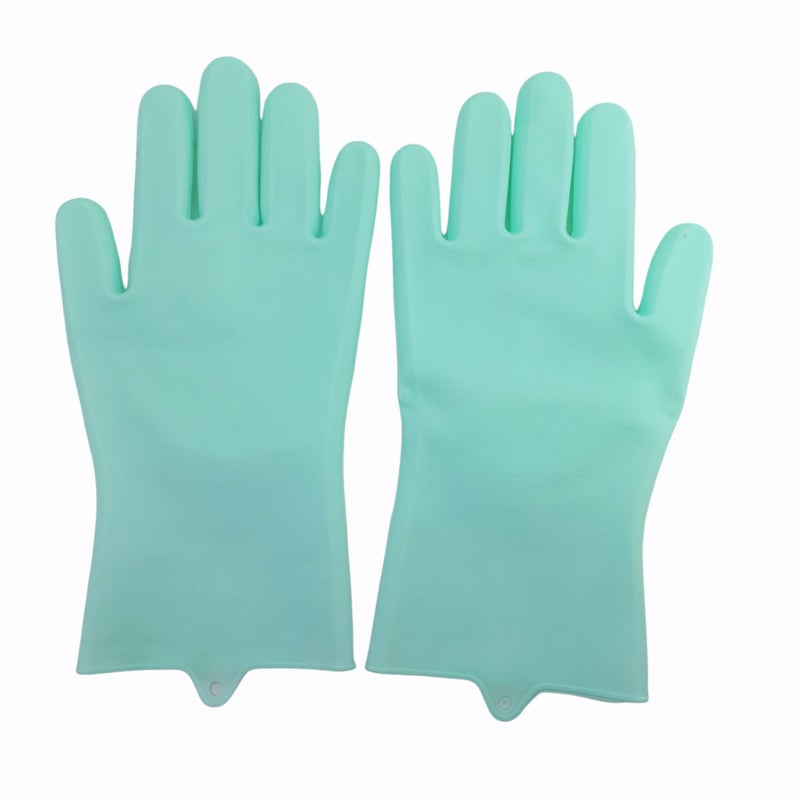 Grizzly® 2pcs Heat Resistant Silicone Washing Gloves for Household and Multipurpose, 1 pc size- 28.5 x 15 x 1.5cm - Image 5