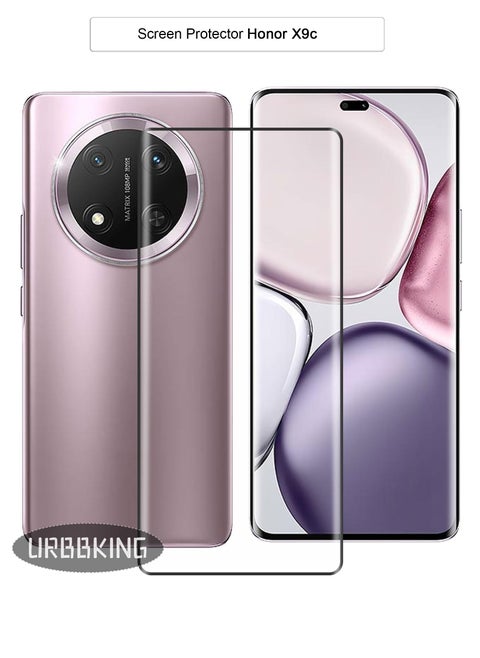 واقي شاشة من الزجاج المقوى متوافق مع Honor X9c