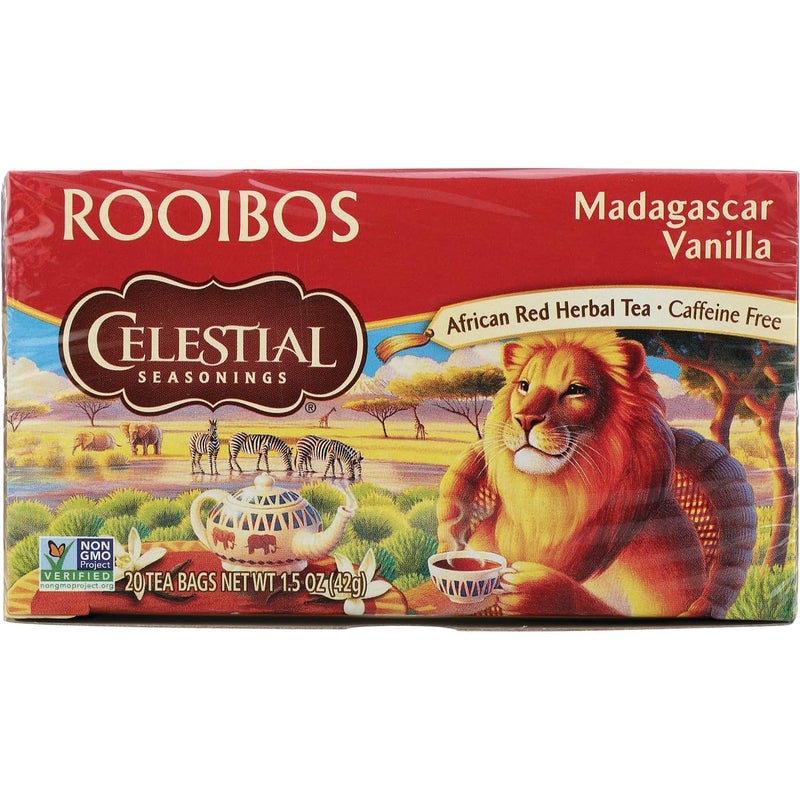 Celestial Seasonings Madagascar Vanilla Red Tea Bags - 20 Count (Pack of 20)