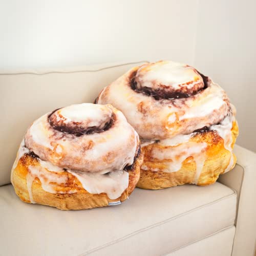 Much Comfort 29" 3D Gooey Cinnamon Bun Throw Pillow - Made with Super Soft & Ultra Premium Fabric - Cute, Comfortable, Plush, Stuffed, Round, Squishy Cushion for Home Decor - Best Funny Gift - Large - Image 3