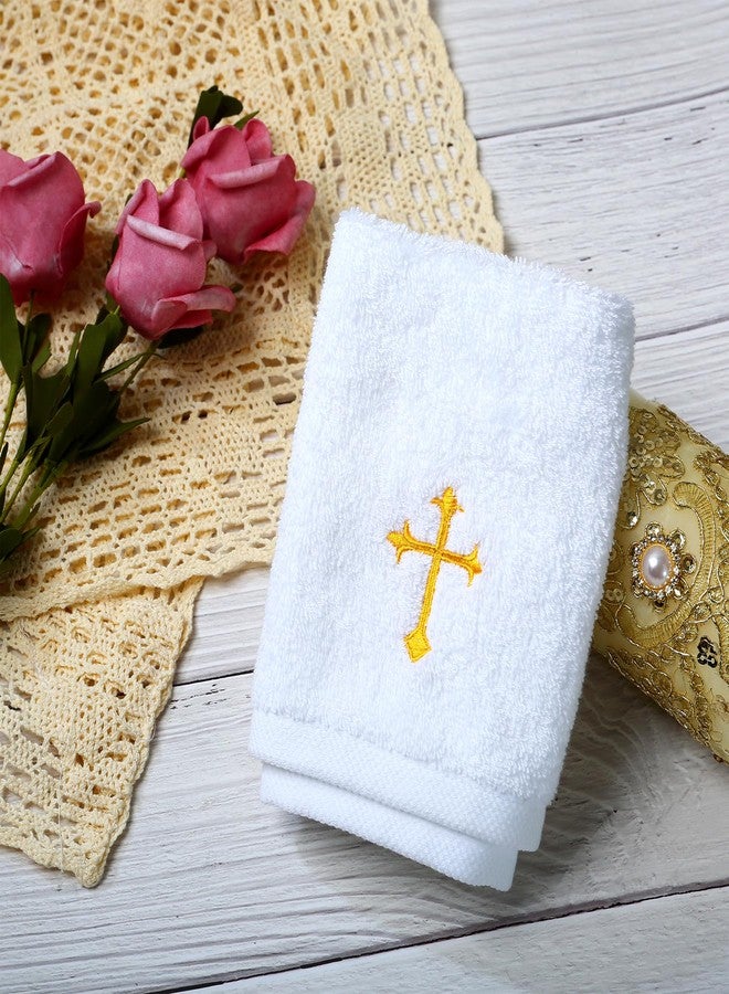 Ohmique Baptism Shell Set - Towel for Boys and Girls, White Christening Cloth with Embroidery Cross, 100% Cotton Baptismal Gifts for Infants Toddlers Kids (White) - Image 5