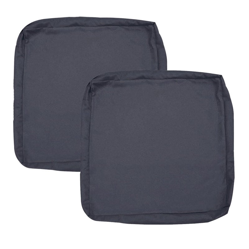 Oslimea Outdoor Patio Cushion Covers Replacement 20x20x2 inch 2Pack Patio Furniture Cushion Seat Cover Waterproof Washable Sofa Couch Chair Slipcover Furniture Protector for Indoor Outdoor  Blue - Image 1