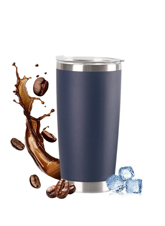 20oz Travel Coffee Mug Stainless Steel Vacuum Ice and Hot Drinks Insulated Tumbler for Home Office Outdoor Works  - Image 3