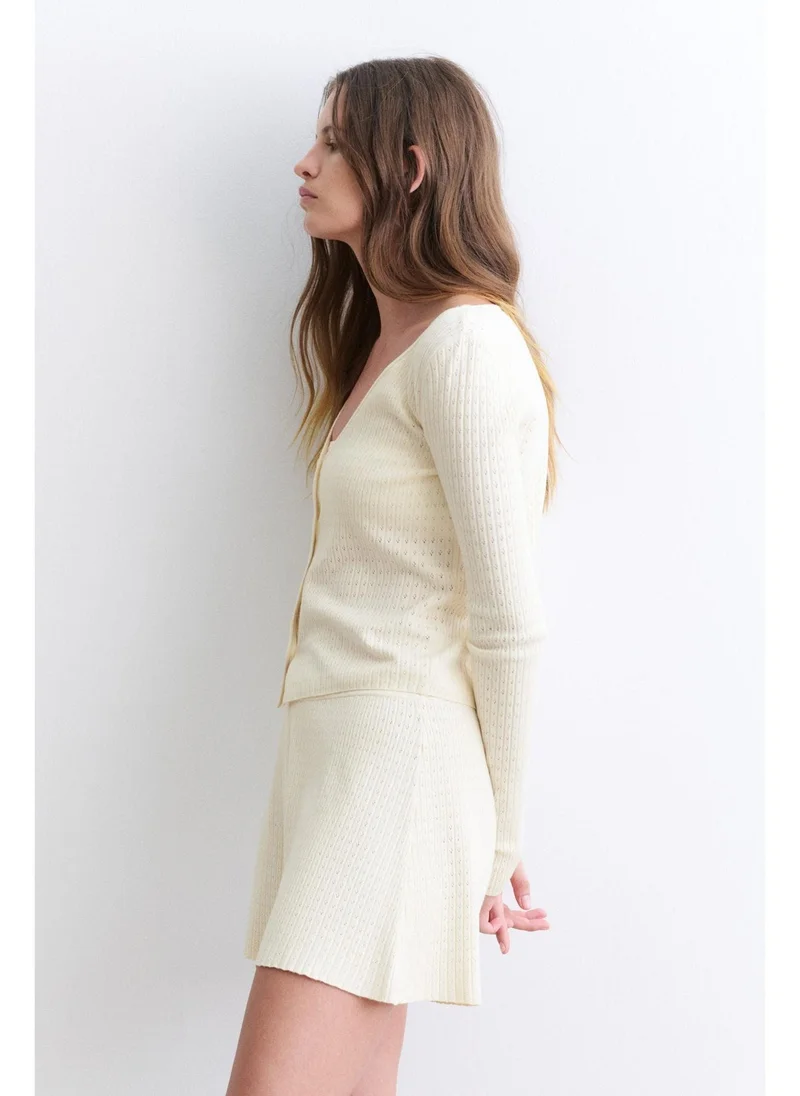 H&M Pointelle-knit cardigan
