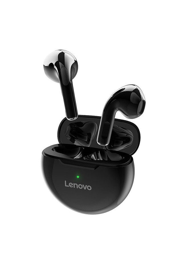 Lenovo Group Limited - Lenovo HT38 True Wireless Stereo Earphone BT5.0 In-ear Earbuds HiFi Sound/HD Call/Touch Control/Game No Latancy Headset with Mic Compatible with Andriod/iOS/Windows Black - Image 1