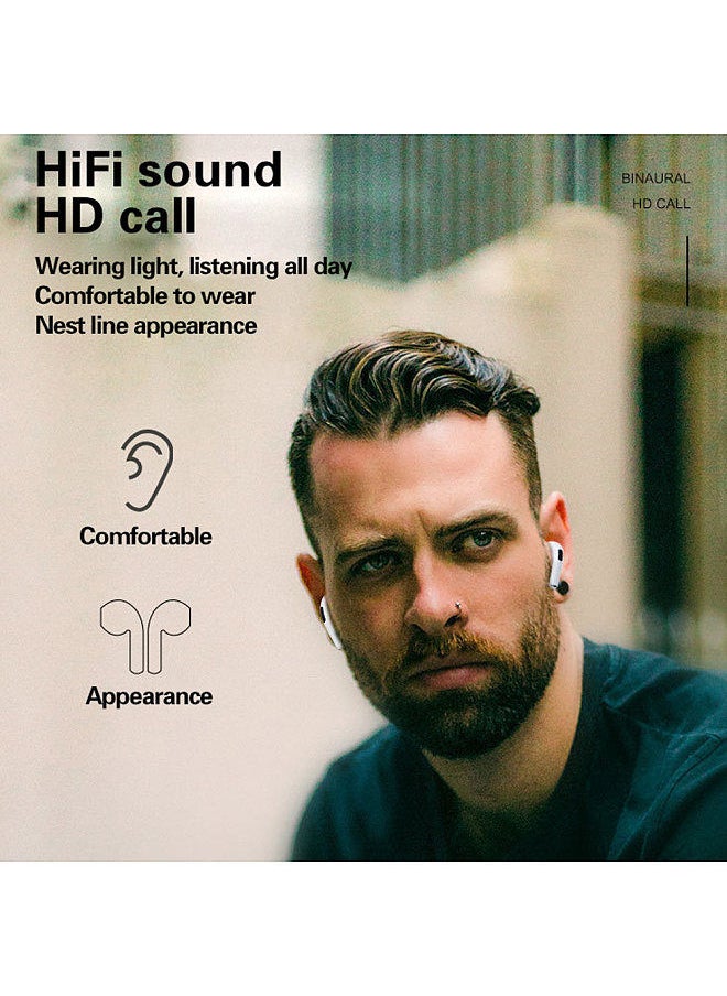 Lenovo Group Limited - Lenovo HT38 True Wireless Stereo Earphone BT5.0 In-ear Earbuds HiFi Sound/HD Call/Touch Control/Game No Latancy Headset with Mic Compatible with Andriod/iOS/Windows Black - Image 1