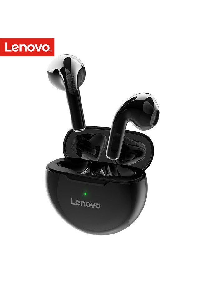 Lenovo Group Limited - Lenovo HT38 True Wireless Stereo Earphone BT5.0 In-ear Earbuds HiFi Sound/HD Call/Touch Control/Game No Latancy Headset with Mic Compatible with Andriod/iOS/Windows Black - Image 1