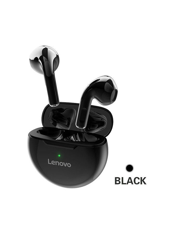 Lenovo Group Limited - Lenovo HT38 True Wireless Stereo Earphone BT5.0 In-ear Earbuds HiFi Sound/HD Call/Touch Control/Game No Latancy Headset with Mic Compatible with Andriod/iOS/Windows Black - Image 1