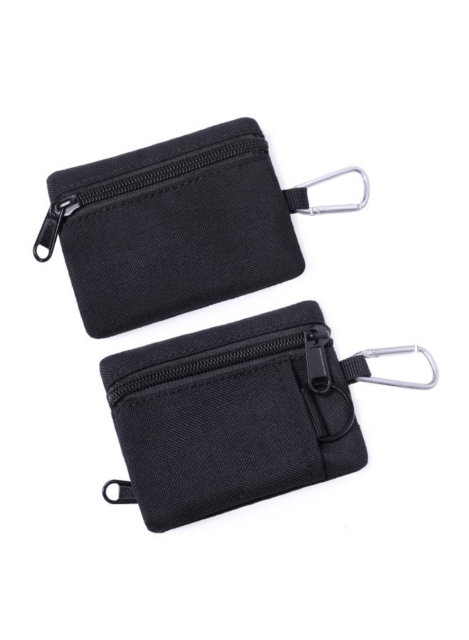 Generic Outdoor Mini Card Bag Mini Multi Kinetic Bank Card Coin Collection Wallet-Color:Black-Capacity:Below 20L - Image 2
