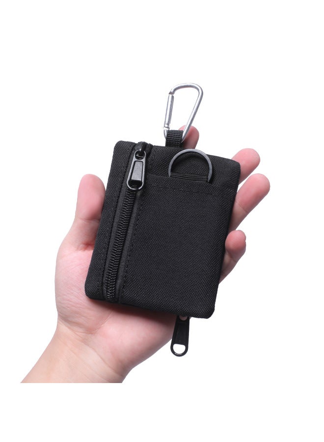 Generic Outdoor Mini Card Bag Mini Multi Kinetic Bank Card Coin Collection Wallet-Color:Black-Capacity:Below 20L - Image 1