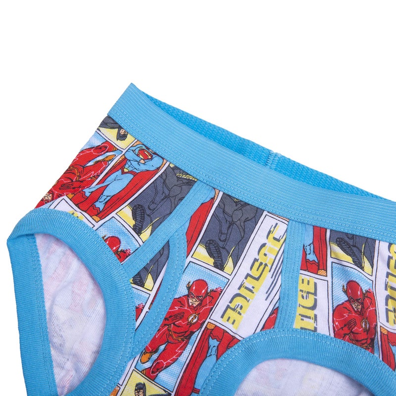 DC Comics DC Comics 100% Cotton Briefs with Prints Including Superman, Batman, The Flash Logos, Sizes 2/3T, 4T, 4, 6, 8  - Image 3