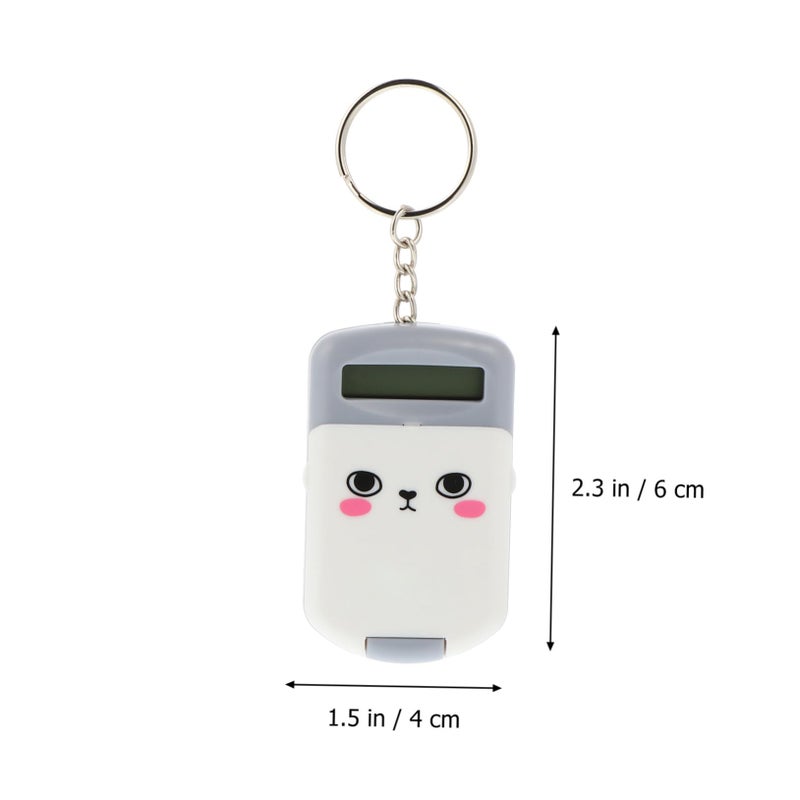 2Pcs Mini Pocket Calculator Cute Electronic Arithmetic Tool For Students Pink - Image 3