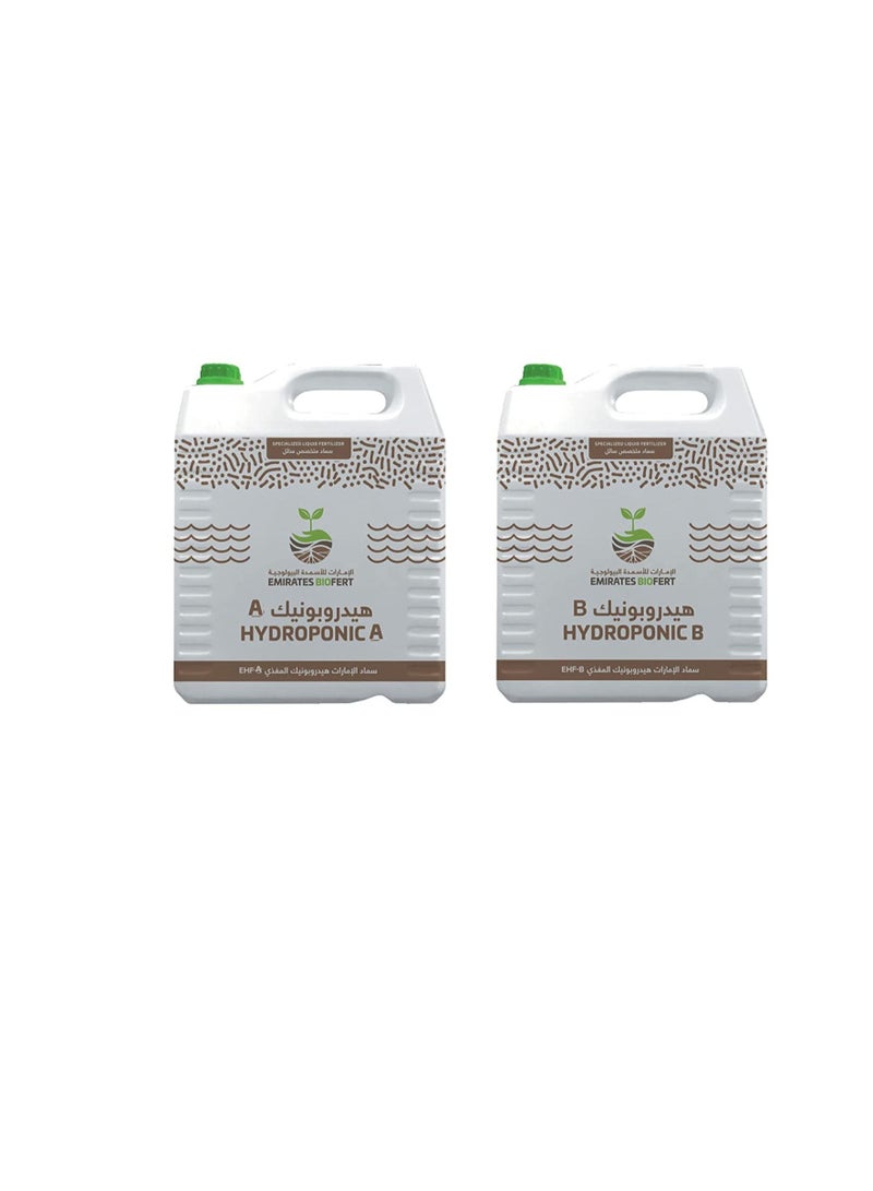 ritaj Hydroponic Nutrient Solutions A & B Bundle 10 liter each – World's Best Liquid Nutrient | Supports Vegetative and Flowering Stages of Plants  - Image 1