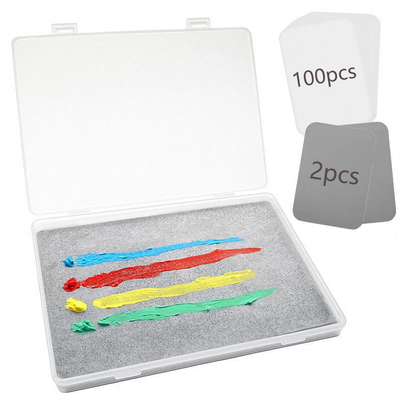 Kreapa Stay Wet Palette for Acrylic Painting, Wet Pallets for Painting Miniatures Include Wet Pallete Tray, 2 Pcs Sponges and 100 Pcs Hydro Paper to Keep Paint Stay Wet - Image 1