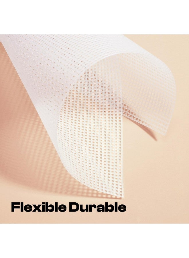 Caydo 4 Pieces 7 Count Plastic Canvas Sheets 10.5 X 13.5 Inch Plastic Mesh, Plastic Mesh Sheet, Eye Mesh For Embroidery, Acrylic Yarn Crafting, Knit Crochet Projects And Make Dividers - Image 3
