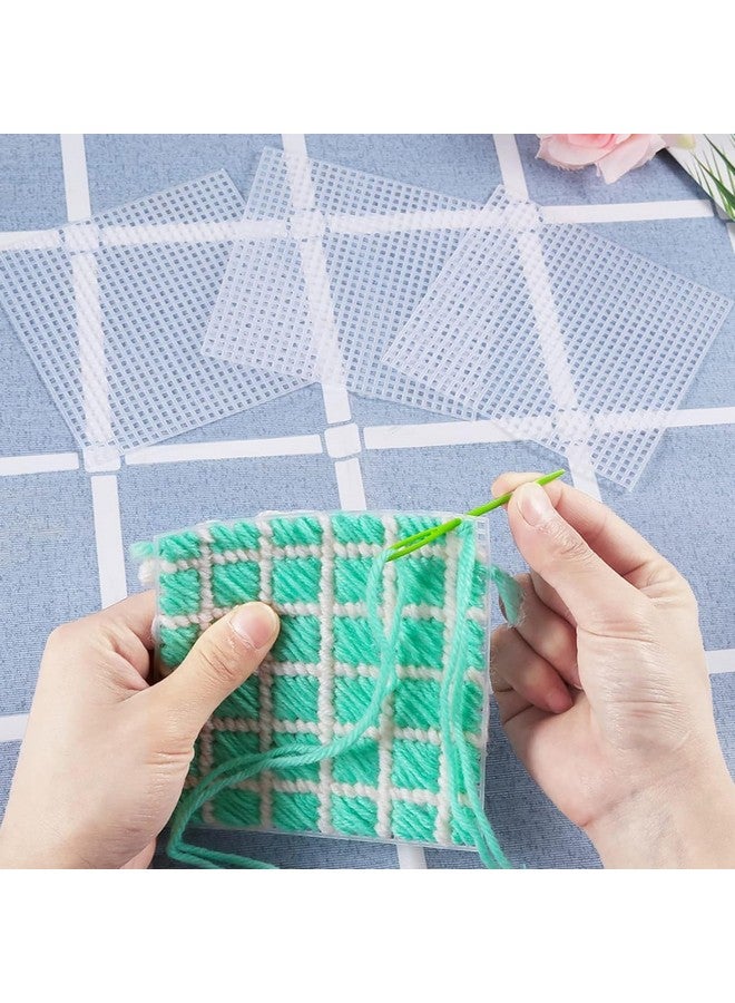 Caydo 4 Pieces 7 Count Plastic Canvas Sheets 10.5 X 13.5 Inch Plastic Mesh, Plastic Mesh Sheet, Eye Mesh For Embroidery, Acrylic Yarn Crafting, Knit Crochet Projects And Make Dividers - Image 5