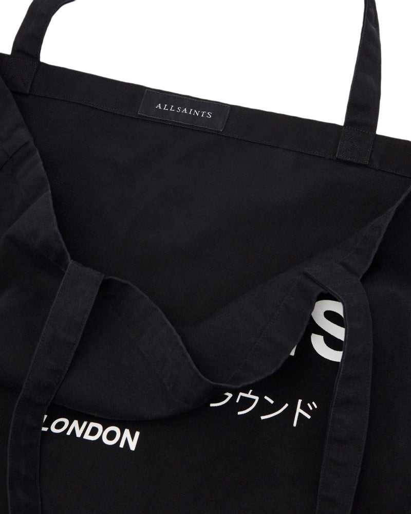 AllSaints MEN'S M170XB UNDERGROUND TOTE BLACK/CHALK ONE SIZE - Image 3
