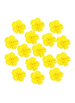 Y&D 16Pcs Hummingbird Feeder Replacement Flowers with Cleaning Brush, Yellow Parts for Hanging Feeders  - Image 1