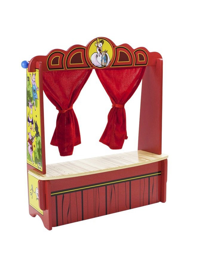 Imagination Generation Wooden Wonders Mother Goose's Tabletop Puppet Theater - Image 1
