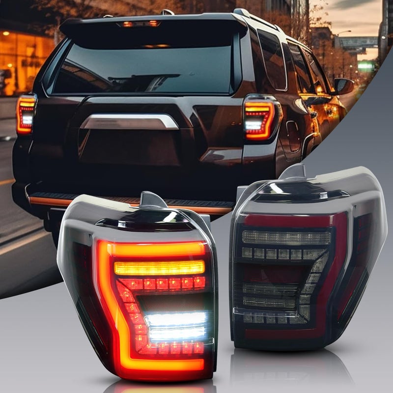 Tail Lights Assembly Compatible with 20142023 Toyota 4Runner TRDLimitedOffRoadSR5SportNightshade wSequential Turn Signal  Start Up Animation Brake Reverse Lights ReplacementSmoked