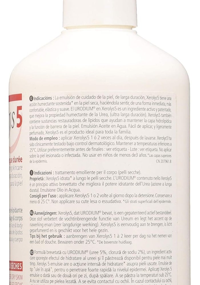 LYSASKIN Xerolys 5 Moisturizing Cream for Dry Skin - 500ml - Image 2
