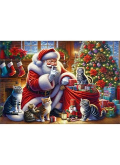 Vermont Christmas Company Vermont Christmas Company - Purr-FECT Presents 100 Piece Jigsaw Puzzle - Large Interlocking Pieces Perfect for Kids & Adults Alike - 19" x 13"  - Image 1