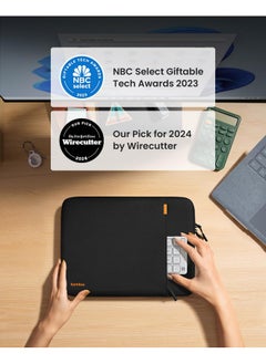 توم توك جراب حماية للكمبيوتر المحمول من tomtoc 360° مناسب لأجهزة Surface Laptop Studio/6/5/4/3 مقاس 13.5-14.4 بوصة، Surface Book، جراب مقاوم للماء لأجهزة الكمبيوتر المحمول Acer Aspire/Swift 14، ASUS Vivobook/Zenbook 14، Jumper EZbook X3  - Image 2
