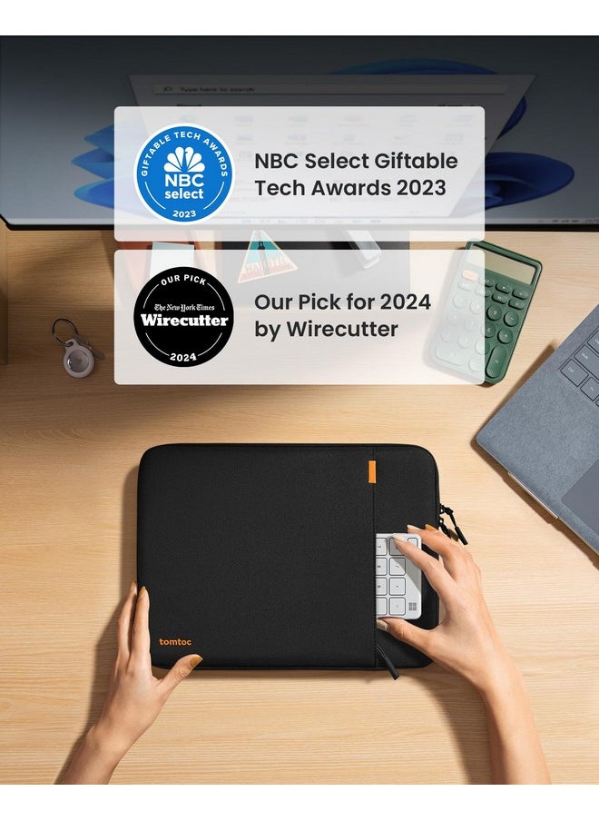 توم توك جراب حماية للكمبيوتر المحمول من tomtoc 360° مناسب لأجهزة Surface Laptop Studio/6/5/4/3 مقاس 13.5-14.4 بوصة، Surface Book، جراب مقاوم للماء لأجهزة الكمبيوتر المحمول Acer Aspire/Swift 14، ASUS Vivobook/Zenbook 14، Jumper EZbook X3  - Image 2