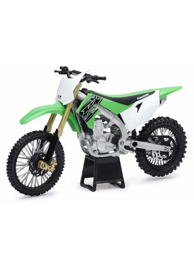 NewRay نيو-راي كاواساكي KX 450F أخضر 1/12 دراجة نارية مصنوعة من المعدن - Image 1