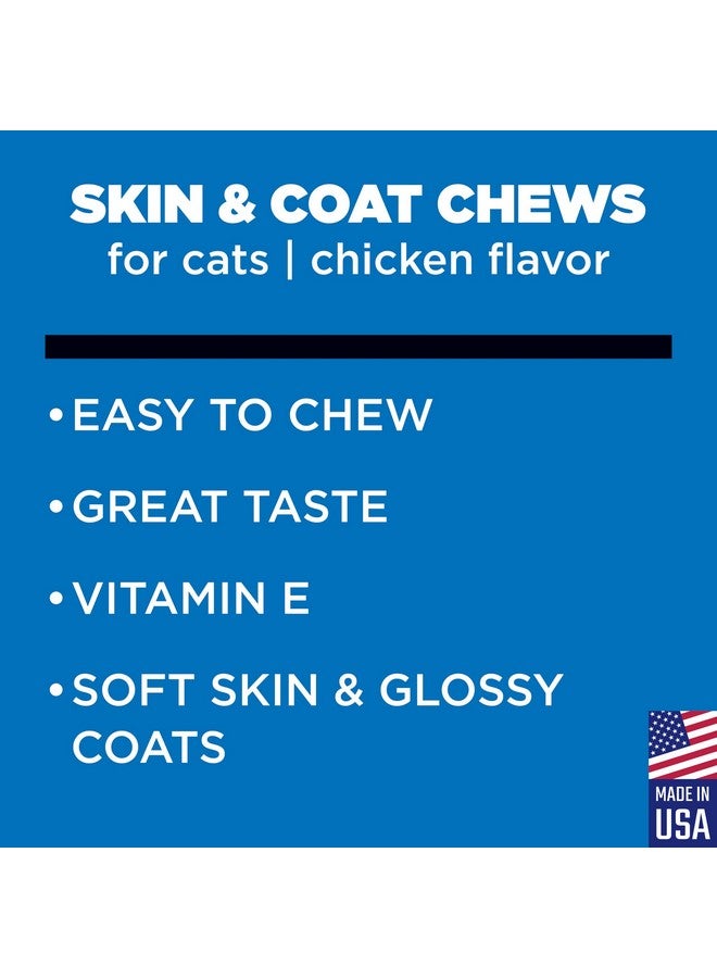GNC Pets Ultra Skin & Coat Soft Chews, Cats, Chicken Flavor. 60-ct in an 8-oz Canister | Skin and Coat Supplements for Cats in Chewable Chicken Flavor - Image 5