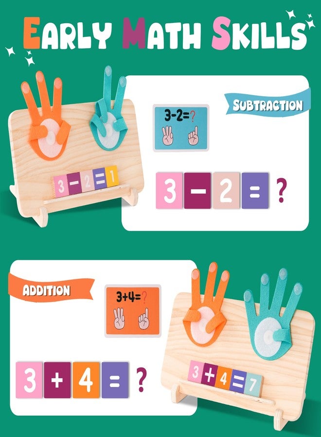 Hirger Preschool Learning Toys for Toddlers 2-4, Educational Math Manipulatives Number Counting Blocks for Kids, Montessori Toy for 3 4 5 6 Year Old Boys Girls Birthday Gifts - Image 3