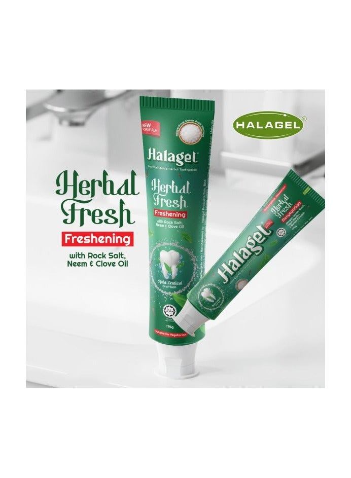 Halagel Halagel Herbal Blast Twinpack 175g+175g - Non-Fluoridated Toothpaste - Image 2
