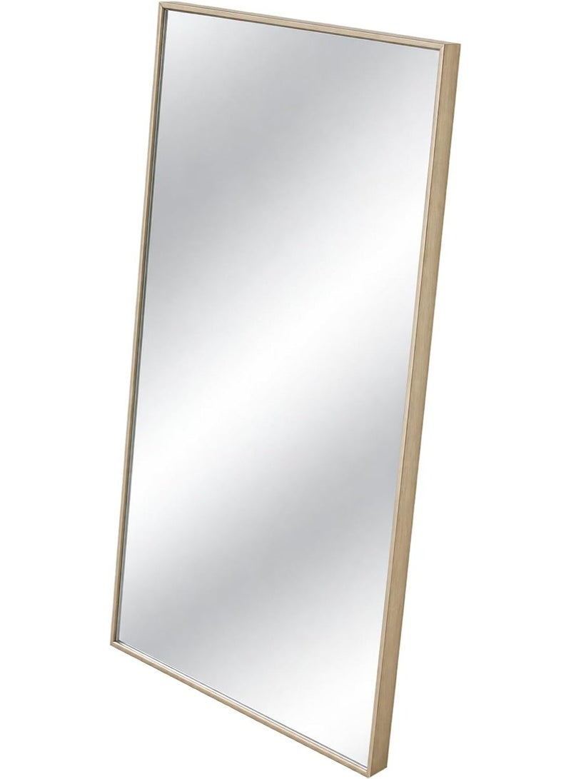 Rectangular Wall Mirror 41 x 71 cm, Champagne Gold PVC Frame, Modern Wall Mounted Decorative Mirror 40 x 70 cm for Bedroom, Dk Bathroom, Living Room, Hallway, Dressing Room & Vanity - Image 4