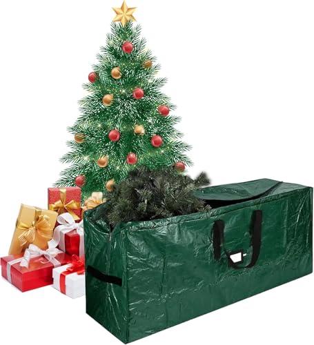 ARSUK 7.5 ft Christmas Tree Storage Bag – Reinforced Heavy Duty Christmas Tree Bag For Artificial Tree – Waterproof with Durable Handles & Zipper – Holiday Xmas Tree Storage Bag (GREEN) - Image 1
