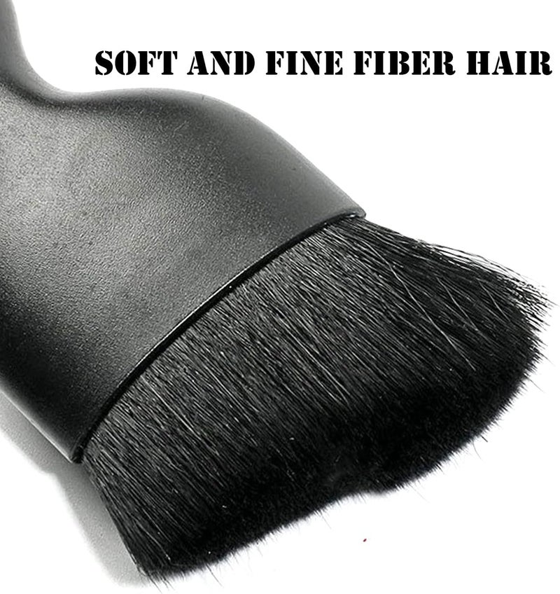 NGHEY 2 PCS Car Detailing Brush, Soft Bristles Detailing Brush Dusting Tool, Auto Interior Soft Hair Removal Brush, Fit for Automotive Dashboard, Air Conditioner Vents, Leather, Computer (Black #113) - Image 3