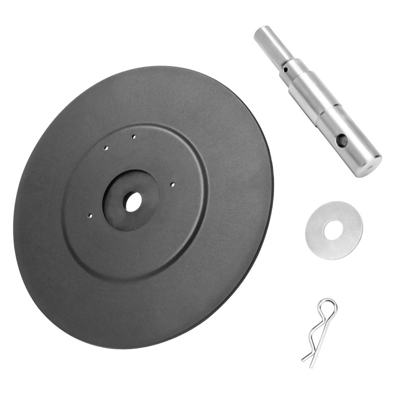 DuckcowsC Two Stage Auger Adapter Ice Auger Conversion Kit with 9.05" Stopper Disc for 1/2 inch Drill Chuck Compatible with Most Brands of Hand Augers - Image 1