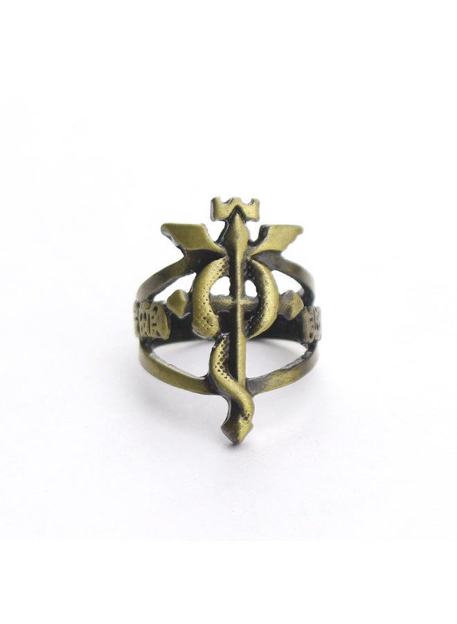 Animation Peripheral Steel Alchemist Steel Ring Edward Al Snake Artificial Man Seal Array Ring
