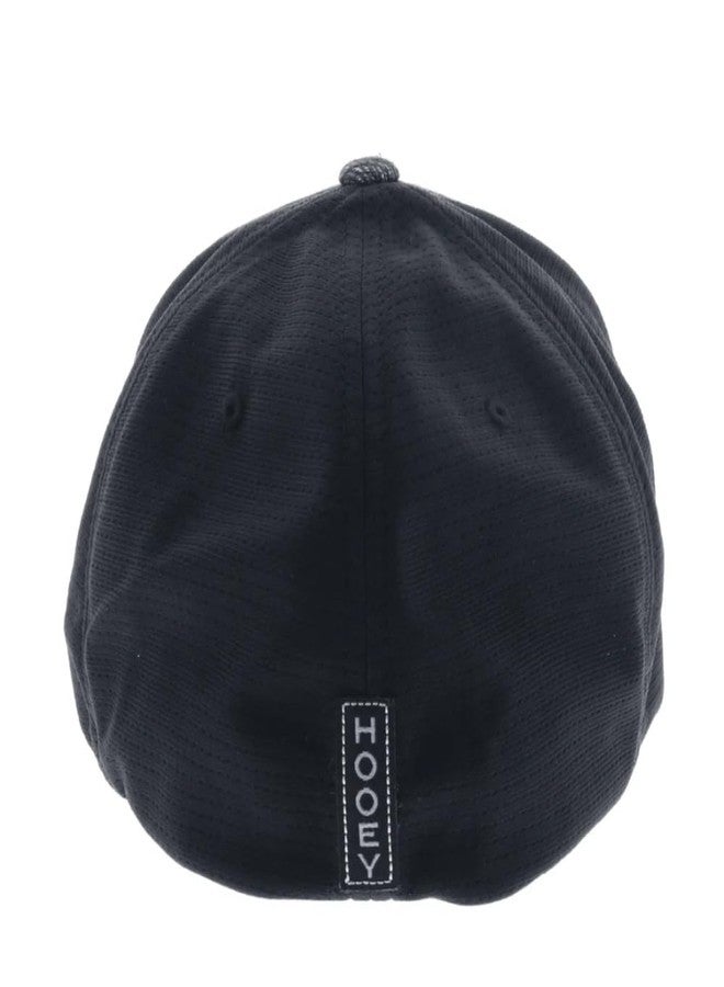 HOOEY Men's Ash Flexfit Fitted Hat (US, Alpha, Large, X-Large, Black/Grey) - Image 2