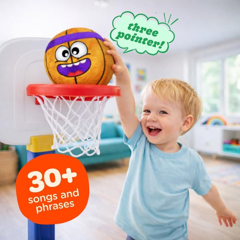 Move2Play Hilariously Interactive Toy with Music  Sound Effects for Boy  Girl  Ball for Toddler  Baby  6 12 18 Months  1 2 3 Year Old Basketball - Image 3