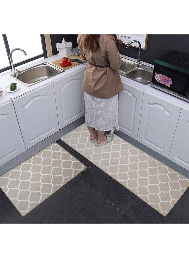 Home-Cloud حصيرة مطبخ مستطيلة من هوم كلاود | مضادة للانزلاق، ناعمة، قابلة للغسل، تصاميم مطبوعة للأرضيات، المطبخ والغرف (6 مم سمك) عبوة من 2 تحتوي على (1 كبيرة (41 × 122 سم) 1 صغيرة (41 × 61 سم)) - Image 1