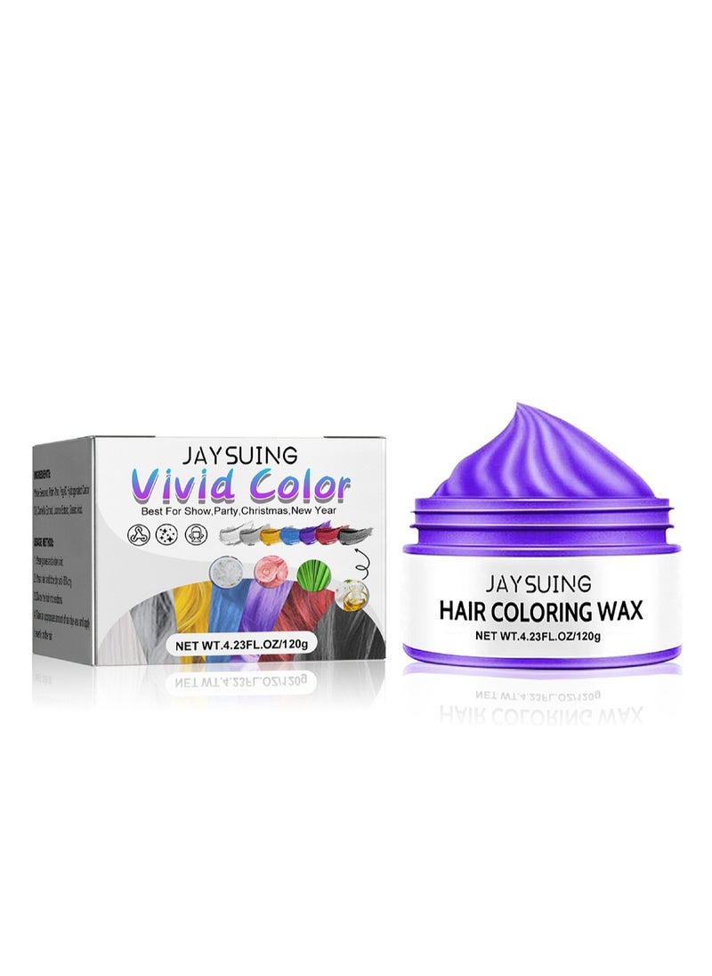 Jaysuing - Hair Coloring Wax, Hair Color Cream, Long Lasting Easy to Apply Natural Washable Temporary Hair Dye Color Wax for Cosplay Festival School Parties and Fashion Events 120g - Image 1