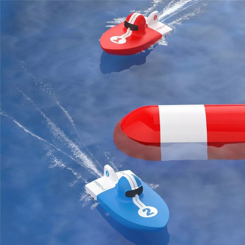 Sharper Image Hydro Racers Inflatable Pool Race Track with 2 RC Boats - Image 3